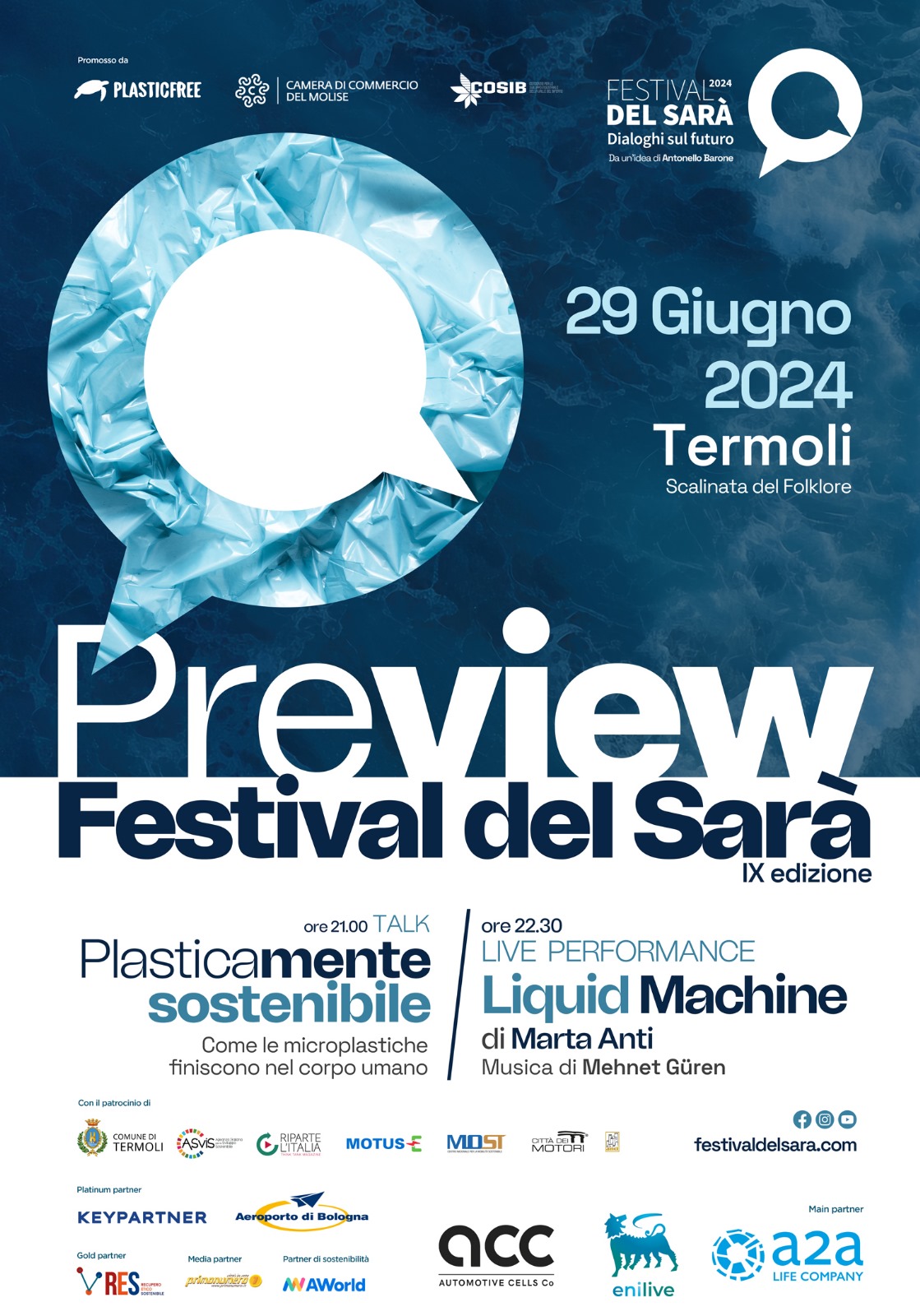 Evento Preview IX edizione Festival del Sarà - Dialoghi sul Futuro