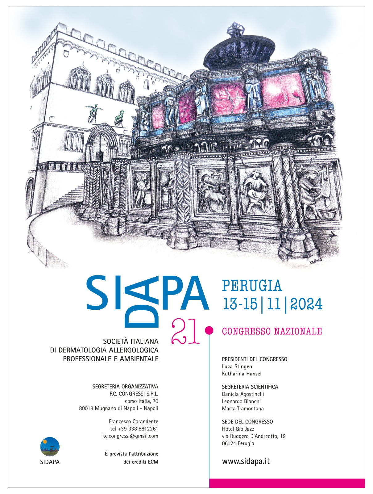 Evento scientifico italiano di aggiornamento e di confronto su tutte le tematiche di Dermatologia Allergologica, Professionale e Ambientale