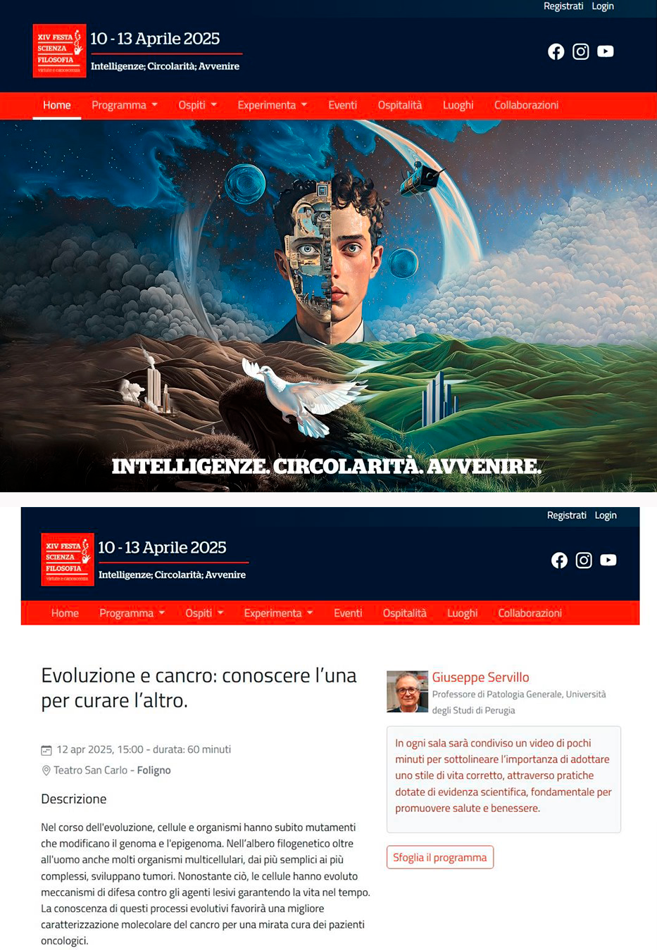 XIV edizione di Festa di Scienza e di Filosofia. Intelligenze, Circolarità, Avvenire.