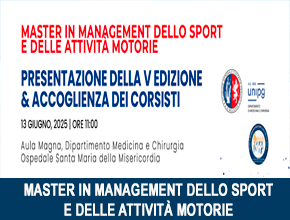 MASTER IN MANAGEMENT DELLO SPORT E DELLE ATTIVITÀ MOTORIE In