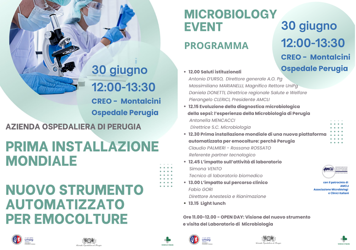 PRIMA INSTALLAZIONE MONDIALE NUOVO STRUMENTO AUTOMATIZZATO PER EMOCOLTURE